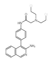 Acetamide,N-[4-(3-amino-4-isoquinolinyl)phenyl]-2-[bis(2-chloroethyl)amino]-结构式