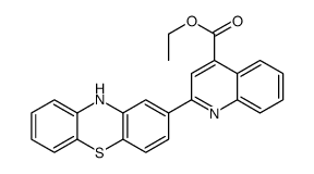 ethyl 2-(10H-phenothiazin-2-yl)quinoline-4-carboxylate Structure