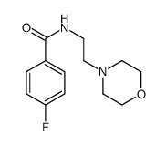 4-fluoro-N-(2-morpholin-4-ylethyl)benzamide Structure
