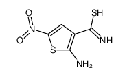 2-amino-5-nitrothiophene-3-carbothioamide Structure