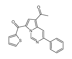 1-[3-phenyl-7-(thiophene-2-carbonyl)pyrrolo[1,2-c]pyrimidin-5-yl]ethanone Structure