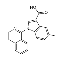 1-isoquinolin-1-yl-5-methylindole-3-carboxylic acid结构式