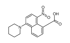 8-nitro-5-piperidin-1-ylnaphthalene-1-carboxylic acid结构式