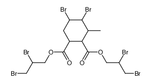4,5-Dibromo-3-methyl-cyclohexane-1,2-dicarboxylic acid bis-(2,3-dibromo-propyl) ester结构式