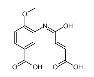 3-(3-carboxyprop-2-enoylamino)-4-methoxybenzoic acid Structure