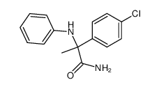 2-(4-Chloro-phenyl)-2-phenylamino-propionamide Structure