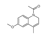 N-acetyl-4-methyl-6-methoxy-1,2-dihydroquinoline结构式