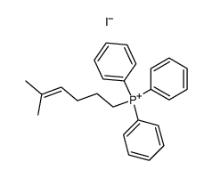 5-methyl-hex-4-enyl triphenyl phosphonium iodide结构式