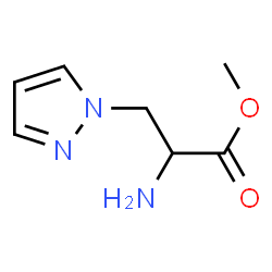 1H-Pyrazole-1-propanoicacid,alpha-amino-,methylester(9CI) structure