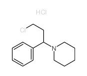 1-(3-chloro-1-phenyl-propyl)piperidine hydrochloride Structure