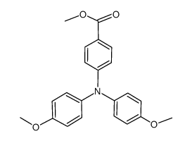 methyl 4-(bis(4-methoxyphenyl)amino)benzoate结构式