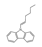 (E)-9-(hex-1-en-1-yl)-9H-carbazole Structure