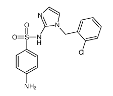 Benzenesulfonamide, 4-amino-N-(1-((2-chlorophenyl)methyl)-1H-imidazol- 2-yl)-结构式