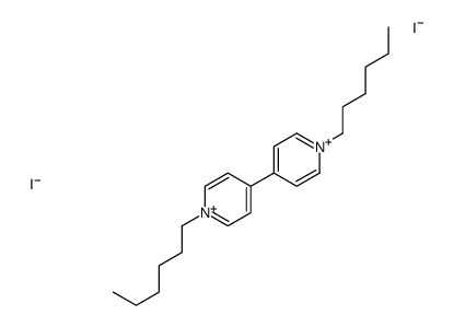 1-hexyl-4-(1-hexylpyridin-1-ium-4-yl)pyridin-1-ium,diiodide结构式