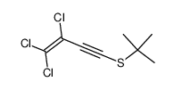 tert-butyl(3,4,4-trichlorobut-3-en-1-yn-1-yl)sulfane Structure