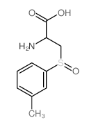 2-amino-3-(3-methylphenyl)sulfinylpropanoic acid结构式