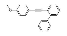 2-(p-methoxyphenylethynyl)biphenyl Structure