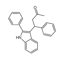 4-phenyl-4-(2-phenyl-1H-indol-3-yl)butan-2-one Structure