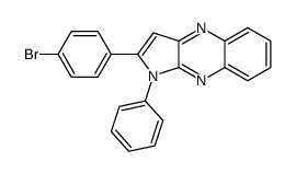 2-(4-bromophenyl)-1-phenylpyrrolo[3,2-b]quinoxaline结构式