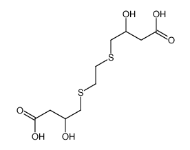 4-[2-(3-carboxy-2-hydroxypropyl)sulfanylethylsulfanyl]-3-hydroxybutanoic acid Structure