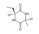 2,5-Piperazinedione,3-ethyl-6-methyl-,(3S-cis)-(9CI) structure