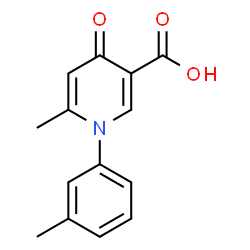 6-Methyl-1-(3-methylphenyl)-4-oxo-1,4-dihydro-3-pyridinecarboxylic acid Structure