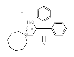 3-methyl-4-(1-methyl-1-azoniacyclooct-1-yl)-2,2-diphenyl-butanenitrile picture