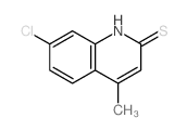 2(1H)-Quinolinethione,7-chloro-4-methyl- structure