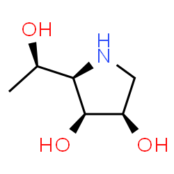 3,4-Pyrrolidinediol,2-(1-hydroxyethyl)-,[2R-[2alpha(S*),3alpha,4alpha]]-(9CI)结构式