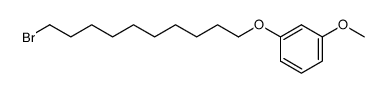 1-(10-bromo-decyloxy)-3-methoxy-benzene结构式