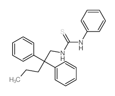 1-(2,2-diphenylpentyl)-3-phenyl-thiourea结构式