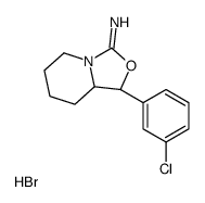 (1R,8aR)-1-(3-chlorophenyl)-1,5,6,7,8,8a-hexahydro-[1,3]oxazolo[3,4-a]pyridin-3-imine,hydrobromide Structure