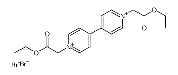 ethyl 2-[4-[1-(2-ethoxy-2-oxoethyl)pyridin-1-ium-4-yl]pyridin-1-ium-1-yl]acetate,dibromide结构式