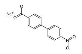 4′-Nitro(1,1′-biphenyl)-carbonsure, Na-Salz结构式