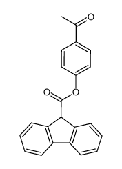p-acetylphenyl fluorene-9-carboxylate Structure