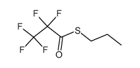 S-propyl 2,2,3,3,3-pentafluoropropanethioate结构式