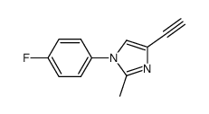 1H-Imidazole,4-ethynyl-1-(4-fluorophenyl)-2-methyl-(9CI) Structure