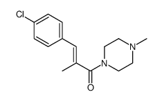 Piperazine, 1-(3-(4-chlorophenyl)-2-methyl-1-oxo-2-propenyl)-4-methyl-结构式