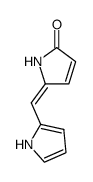 5-[1-(1H-Pyrrol-2-yl)-meth-(E)-ylidene]-1,5-dihydro-pyrrol-2-one Structure