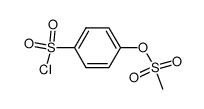 methanesulfonic acid 4-chlorosulfonyl-phenyl ester Structure