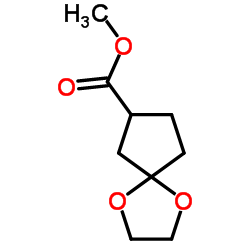 methyl 1,4-dioxaspiro[4.4]nonane-7-carboxylate结构式