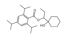 1-(1-hydroxycyclohexyl)propyl 2,4,6-triisopropylbenzoate结构式