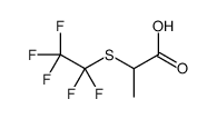 Propanoic acid, 2-[(1,1,2,2,2-pentafluoroethyl)thio]- Structure