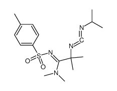 N-[1-(N1,N1-Dimethyl-N2-tosylamidino)-1-methylethyl]-N'-isopropylcarbodiimid结构式