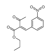 propyl 2-[(3-nitrophenyl)methylidene]-3-oxobutanoate Structure