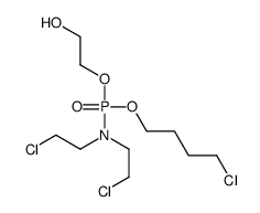 2-[bis(2-chloroethyl)amino-(4-chlorobutoxy)phosphoryl]oxyethanol Structure