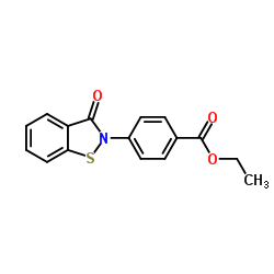 ethyl 4-(3-oxobenzo[d]isothiazol-2(3H)-yl)benzoate结构式