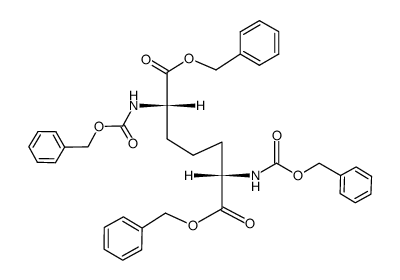 L-2,6-dibenzyloxycarbonylaminopimelic acid dibenzyl ester结构式