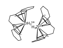 (zirconium)2(hydrido)4(1,2-ethylene-1,1'-bis(η5-tetrahydroindenyl)2 Structure
