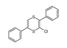 3-chloro-2,5-diphenyl-1,4-dithiin结构式